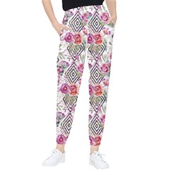 Geometric Flowers Tapered Pants