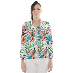 Tropical Flamingos Women s Windbreaker by goljakoff