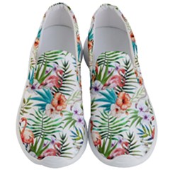 Tropical Flamingos Men s Lightweight Slip Ons by goljakoff