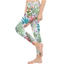 Tropical flamingos Lightweight Velour Classic Yoga Leggings View3