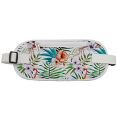 Tropical Flamingos Rounded Waist Pouch by goljakoff