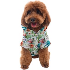 Tropical Flamingos Dog Coat