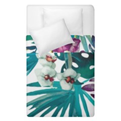 Tropical Flowers Duvet Cover Double Side (single Size) by goljakoff