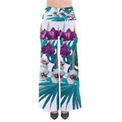 Tropical Flowers So Vintage Palazzo Pants by goljakoff