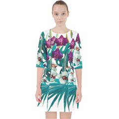 Tropical Flowers Pocket Dress by goljakoff