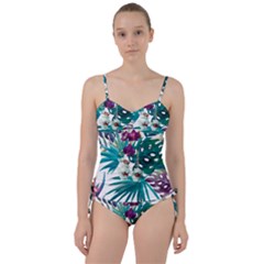 Tropical Flowers Sweetheart Tankini Set by goljakoff