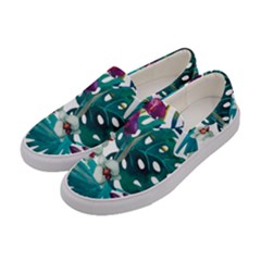 Tropical Flowers Women s Canvas Slip Ons by goljakoff