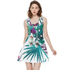 Tropical Flowers Inside Out Reversible Sleeveless Dress