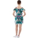 Tropical flowers Ruffle Cut Out Chiffon Playsuit View2