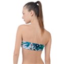 Tropical flowers Classic Bandeau Bikini Top  View2