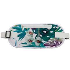 Tropical Flowers Rounded Waist Pouch by goljakoff