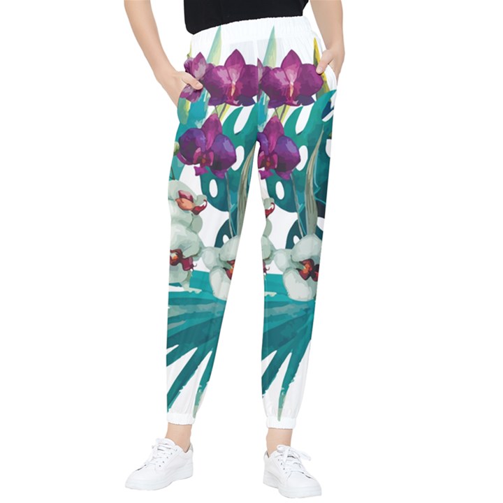 Tropical flowers Tapered Pants