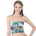 Tropical flowers Tube Top View1