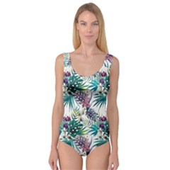 Tropical Flowers Princess Tank Leotard  by goljakoff