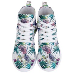 Tropical Flowers Women s Lightweight High Top Sneakers by goljakoff