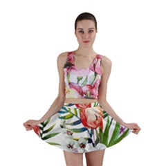 Tropical Flamingo Mini Skirt by goljakoff