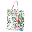 Tropical flamingo Giant Grocery Tote View1