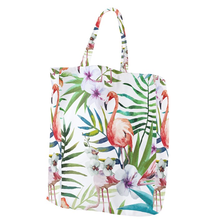 Tropical flamingo Giant Grocery Tote