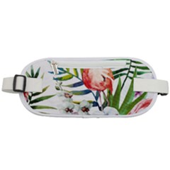 Tropical Flamingo Rounded Waist Pouch by goljakoff