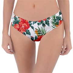 Red Flowers Reversible Classic Bikini Bottoms by goljakoff