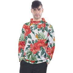 Red Flowers Men s Pullover Hoodie by goljakoff