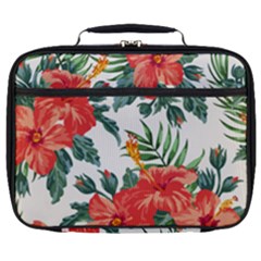 Red Flowers Full Print Lunch Bag