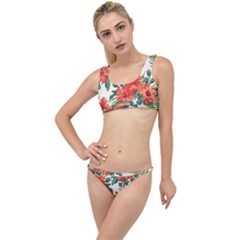 Red Flowers The Little Details Bikini Set by goljakoff