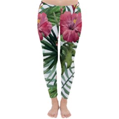 Monstera Flowers Classic Winter Leggings by goljakoff