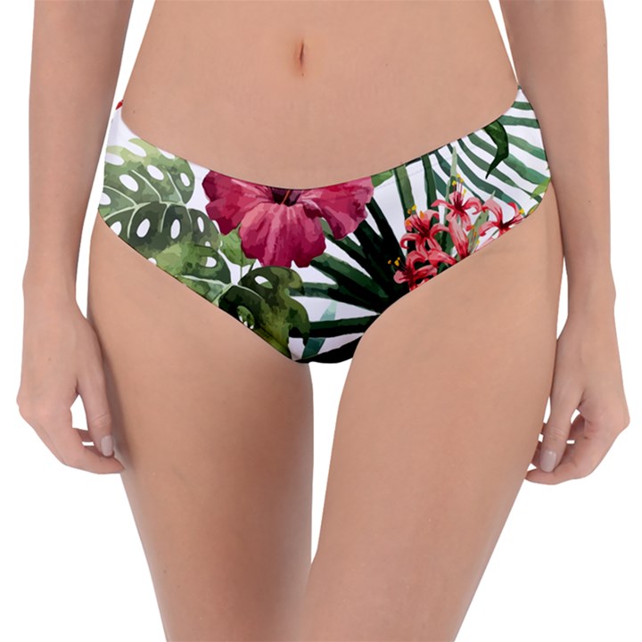 Monstera flowers Reversible Classic Bikini Bottoms