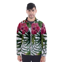 Monstera Flowers Men s Windbreaker by goljakoff