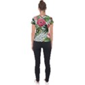 Monstera flowers Short Sleeve Sports Top  View2