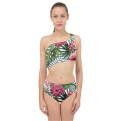 Monstera Flowers Spliced Up Two Piece Swimsuit by goljakoff