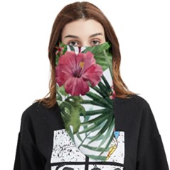 Monstera Flowers Face Covering Bandana (triangle) by goljakoff