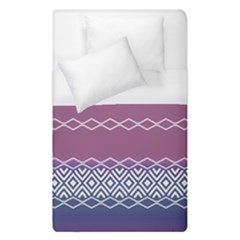 Purple Blue And White Aztec Duvet Cover (single Size) by FloraaplusDesign