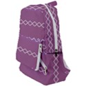 Purple Blue and White Aztec Travelers  Backpack View1