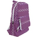 Purple Blue and White Aztec Travelers  Backpack View2