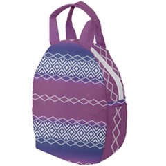 Purple Blue And White Aztec Travel Backpacks by FloraaplusDesign