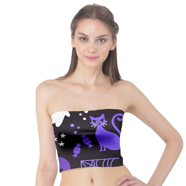 Halloween Party Seamless Repeat Pattern  Tube Top