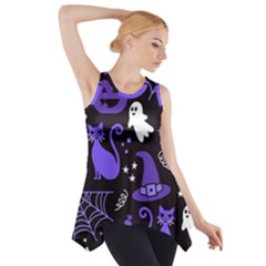 Halloween Party Seamless Repeat Pattern  Side Drop Tank Tunic by KentuckyClothing