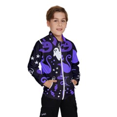 Halloween Party Seamless Repeat Pattern  Kids  Windbreaker by KentuckyClothing