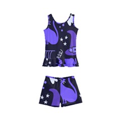 Halloween Party Seamless Repeat Pattern  Kids  Boyleg Swimsuit by KentuckyClothing