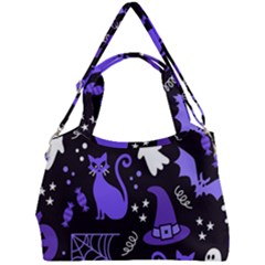 Halloween Party Seamless Repeat Pattern  Double Compartment Shoulder Bag by KentuckyClothing