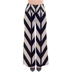 Chevrons Beige/noir So Vintage Palazzo Pants by kcreatif