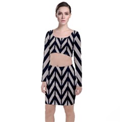 Chevrons Beige/noir Top And Skirt Sets by kcreatif