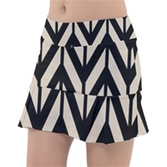 Chevrons Beige/noir Tennis Skorts by kcreatif