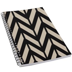 Chevrons Beige/noir 5 5  X 8 5  Notebook by kcreatif