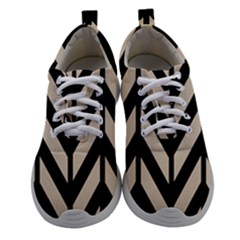 Chevrons Beige/noir Athletic Shoes by kcreatif