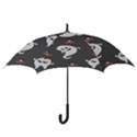 Halloween Ghost Trick or Treat Seamless Repeat Pattern Hook Handle Umbrellas (Medium) View3