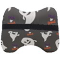 Halloween Ghost Trick or Treat Seamless Repeat Pattern Head Support Cushion View2