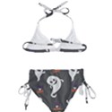 Halloween Ghost Trick or Treat Seamless Repeat Pattern Kids  Classic Bikini Set View2